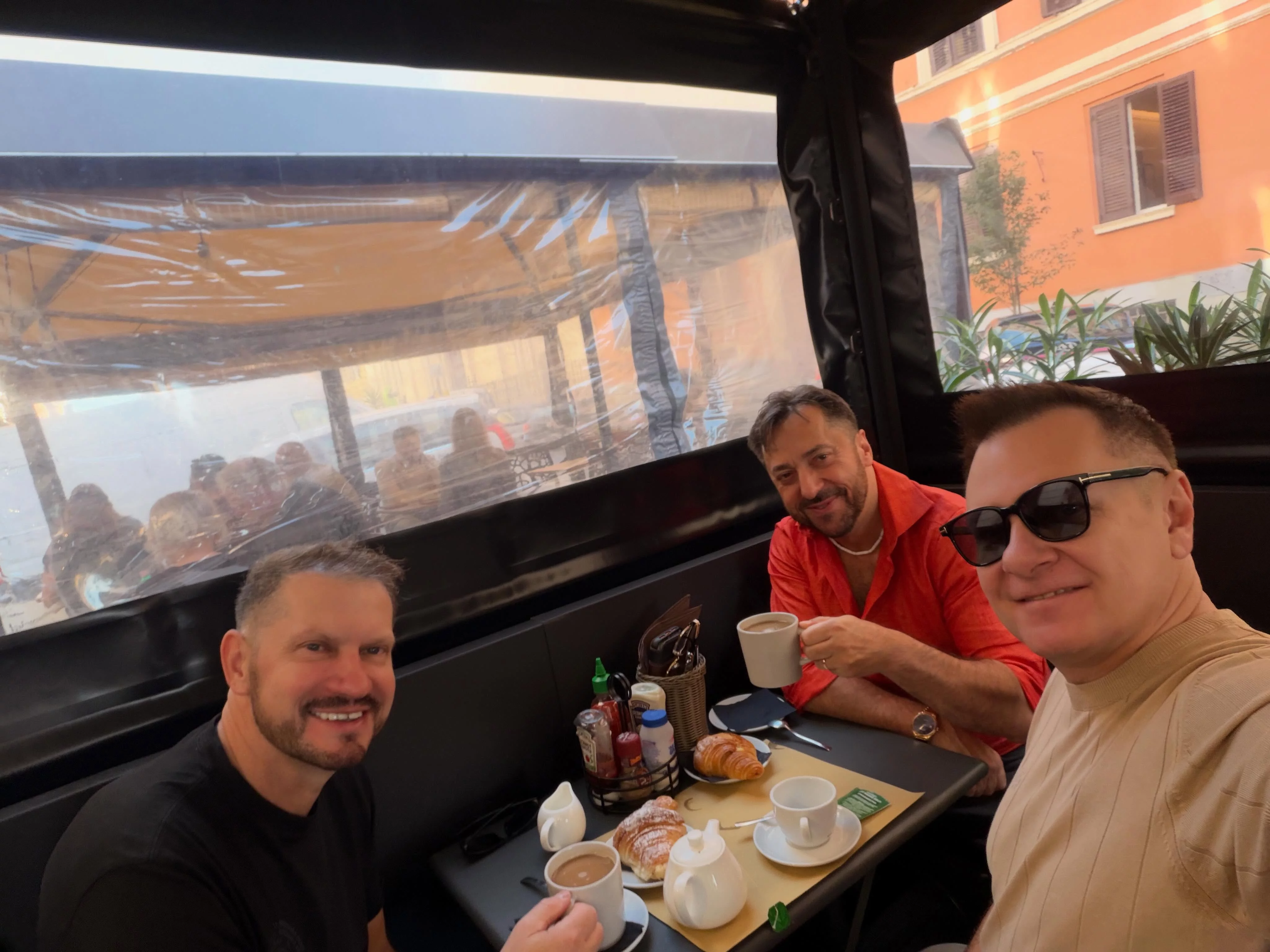 Marcin Miller i Classic na wspólnym śniadaniu w Rzymie