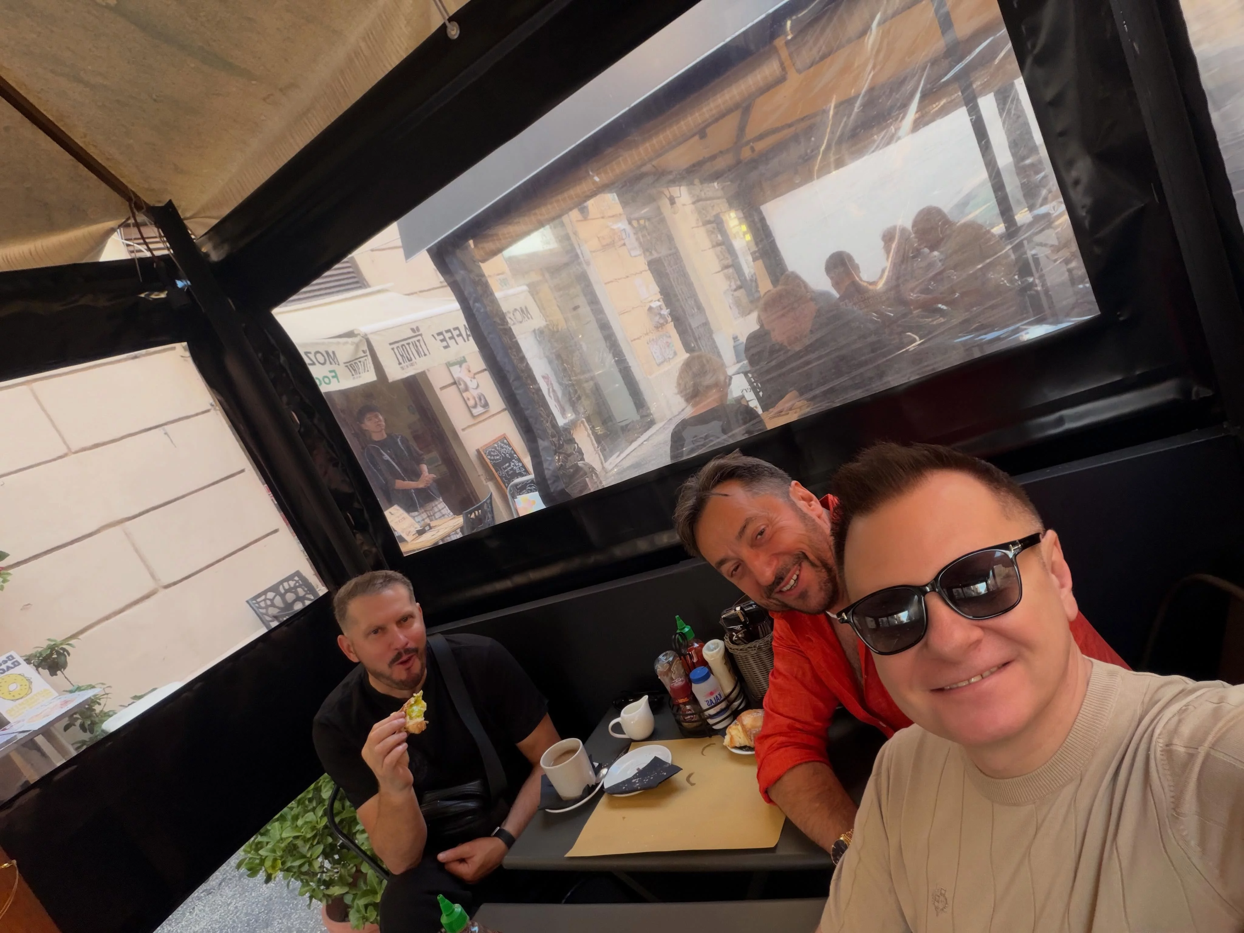 Marcin Miller i Classic na wspólnym śniadaniu w Rzymie