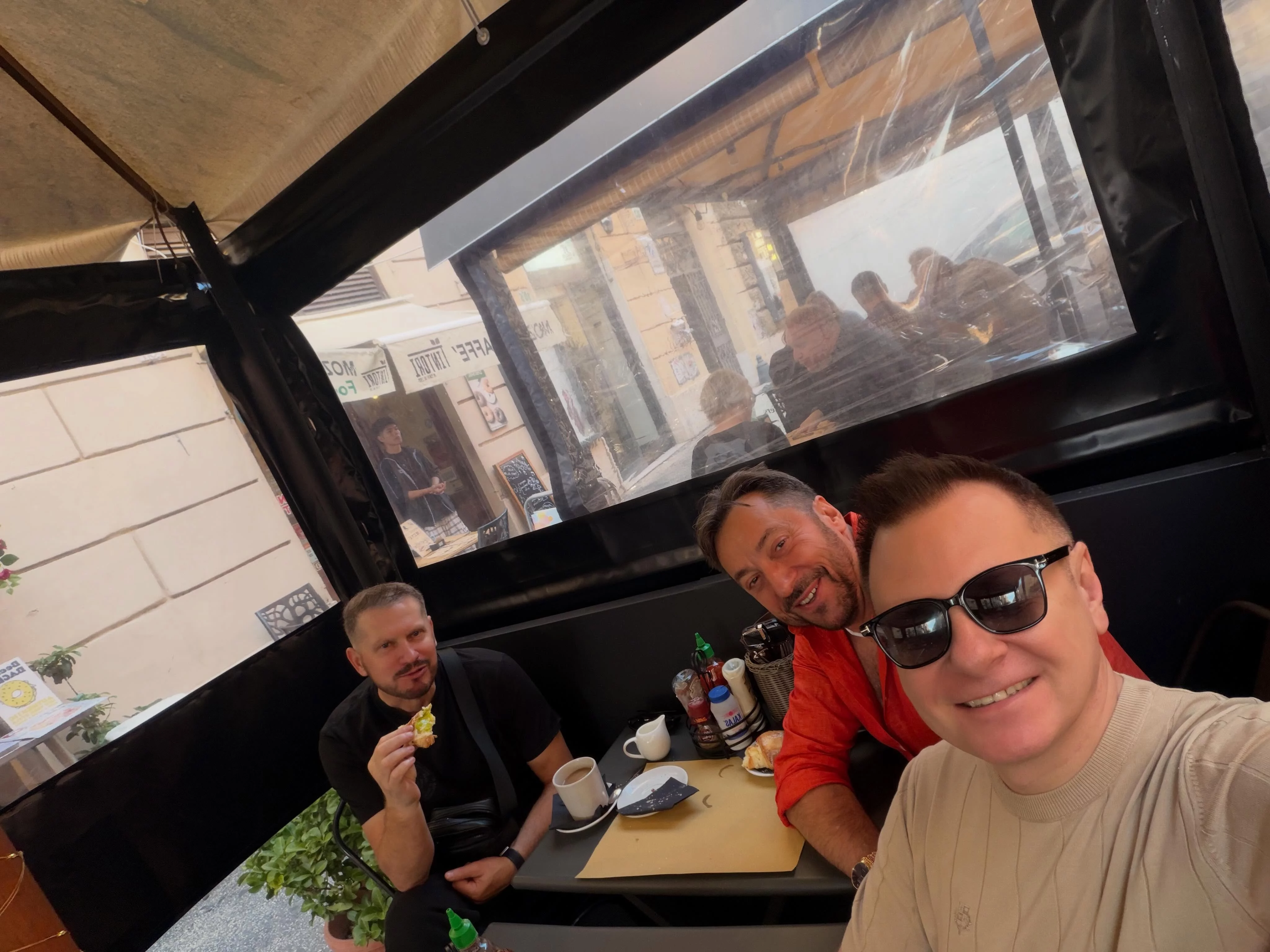 Marcin Miller i Classic na wspólnym śniadaniu w Rzymie