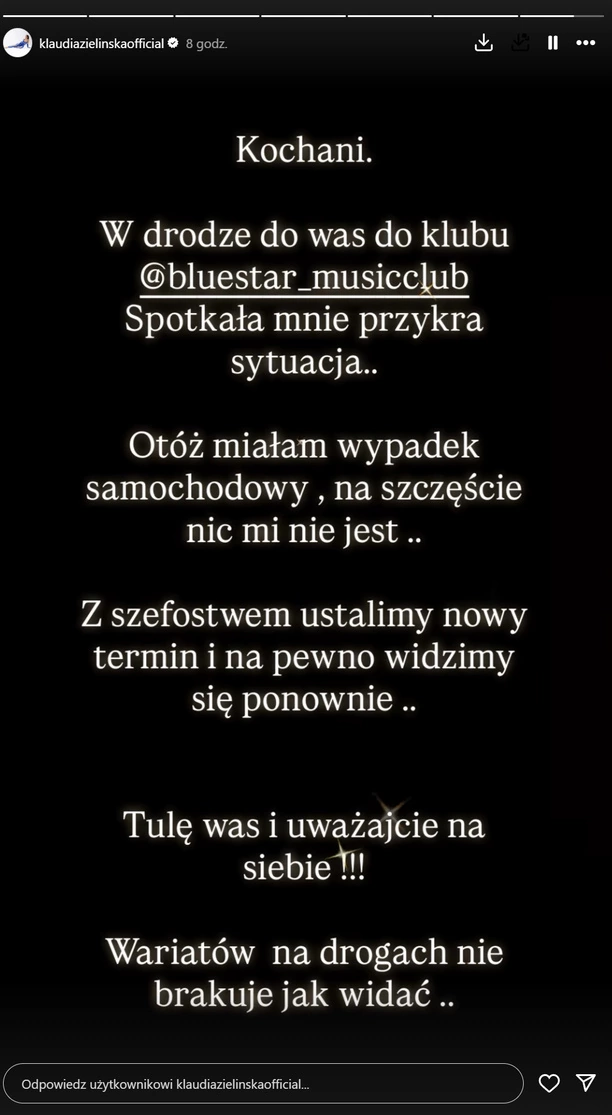 PILNE! Klaudia Zielińska miała wypadek samochodowy! To mogło skończyć się tragicznie