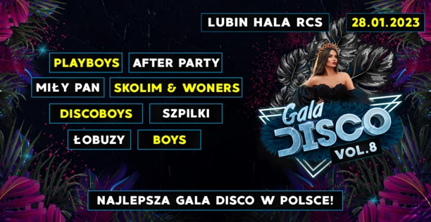 Wyjątkowy koncert w Lubinie: Skolim i Boys na jednej scenie. Gala Disco vol.8 żegna się z publicznością w wielkim stylu