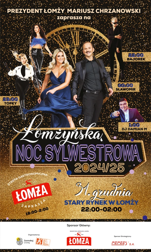 Wielki sylwester w Łomży! Na scenie Sławomir, Topky i Bajorek! 