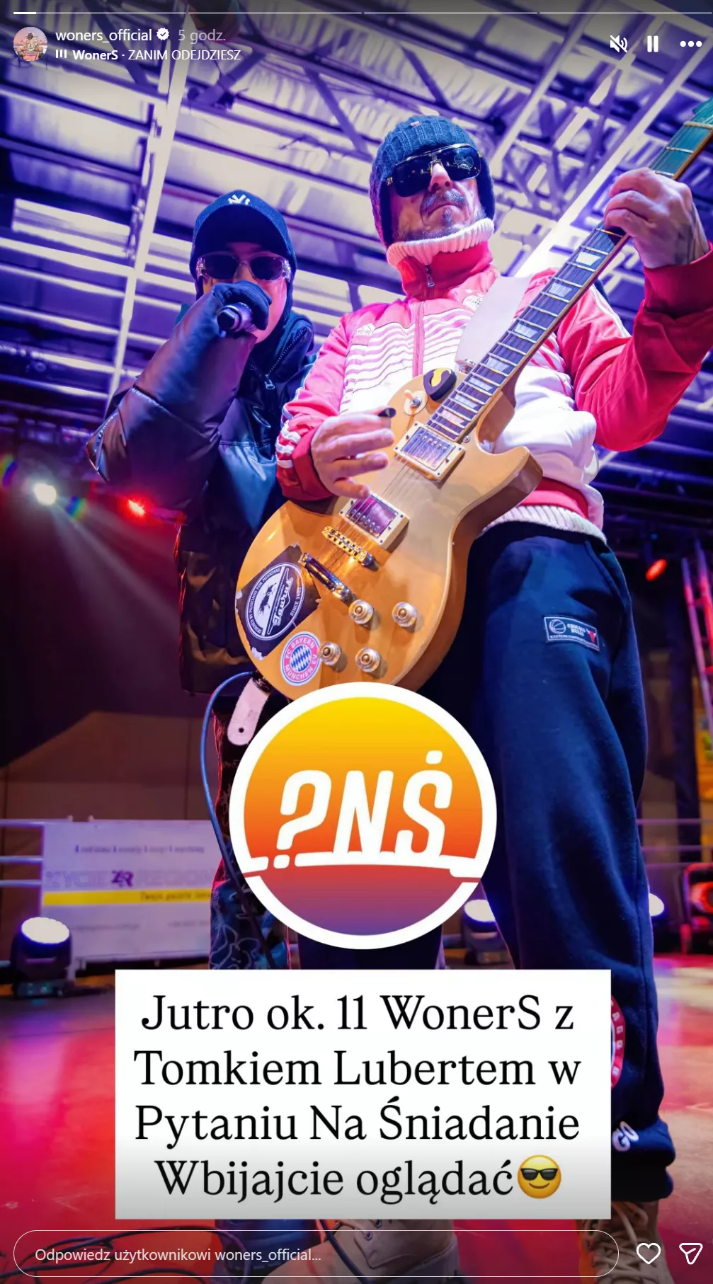 Już jutro WonerS z Tomkiem Lubertem w „Pytaniu na Śniadanie”