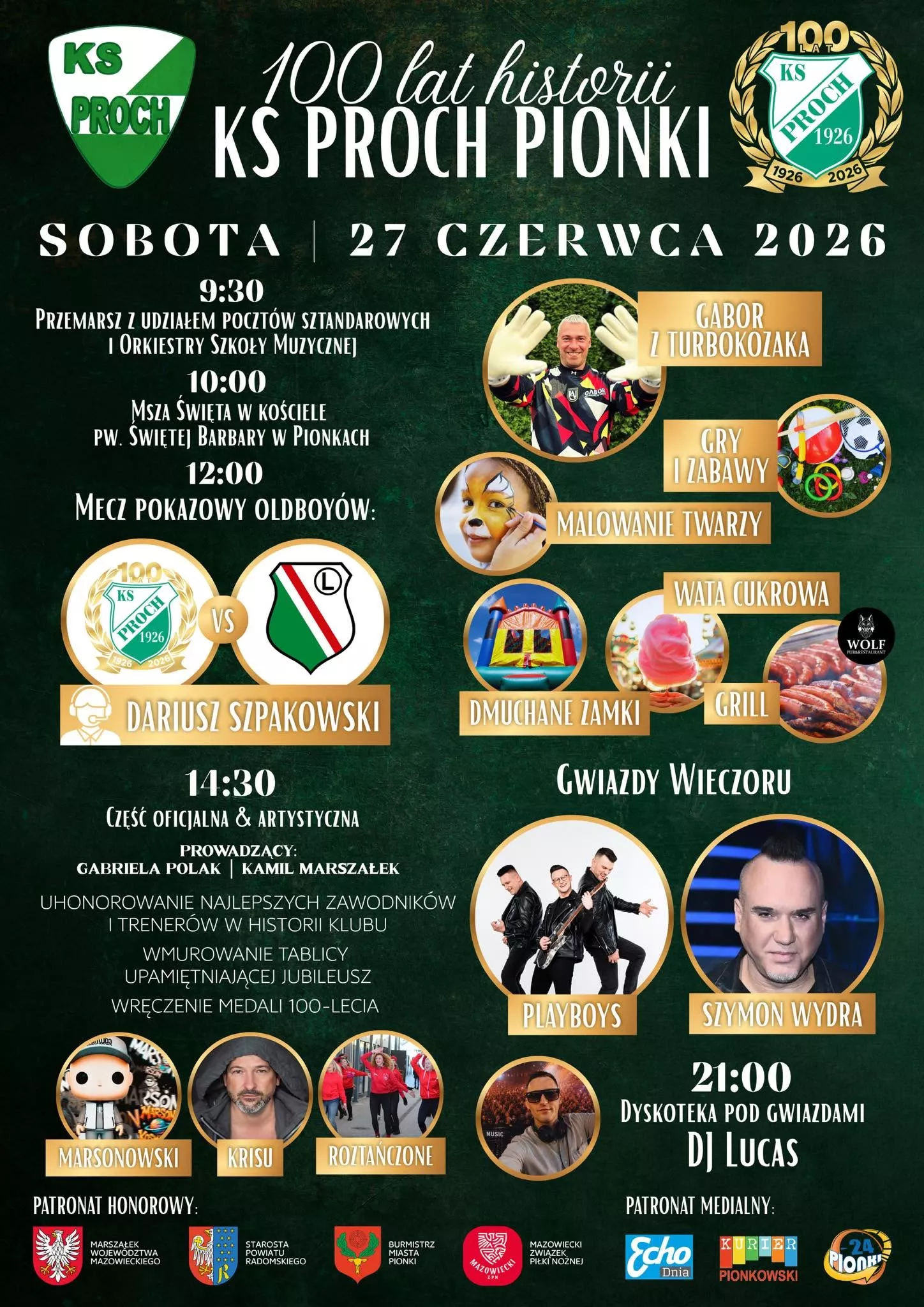 100 lat KS Proch Pionki - 27 czerwca 2026