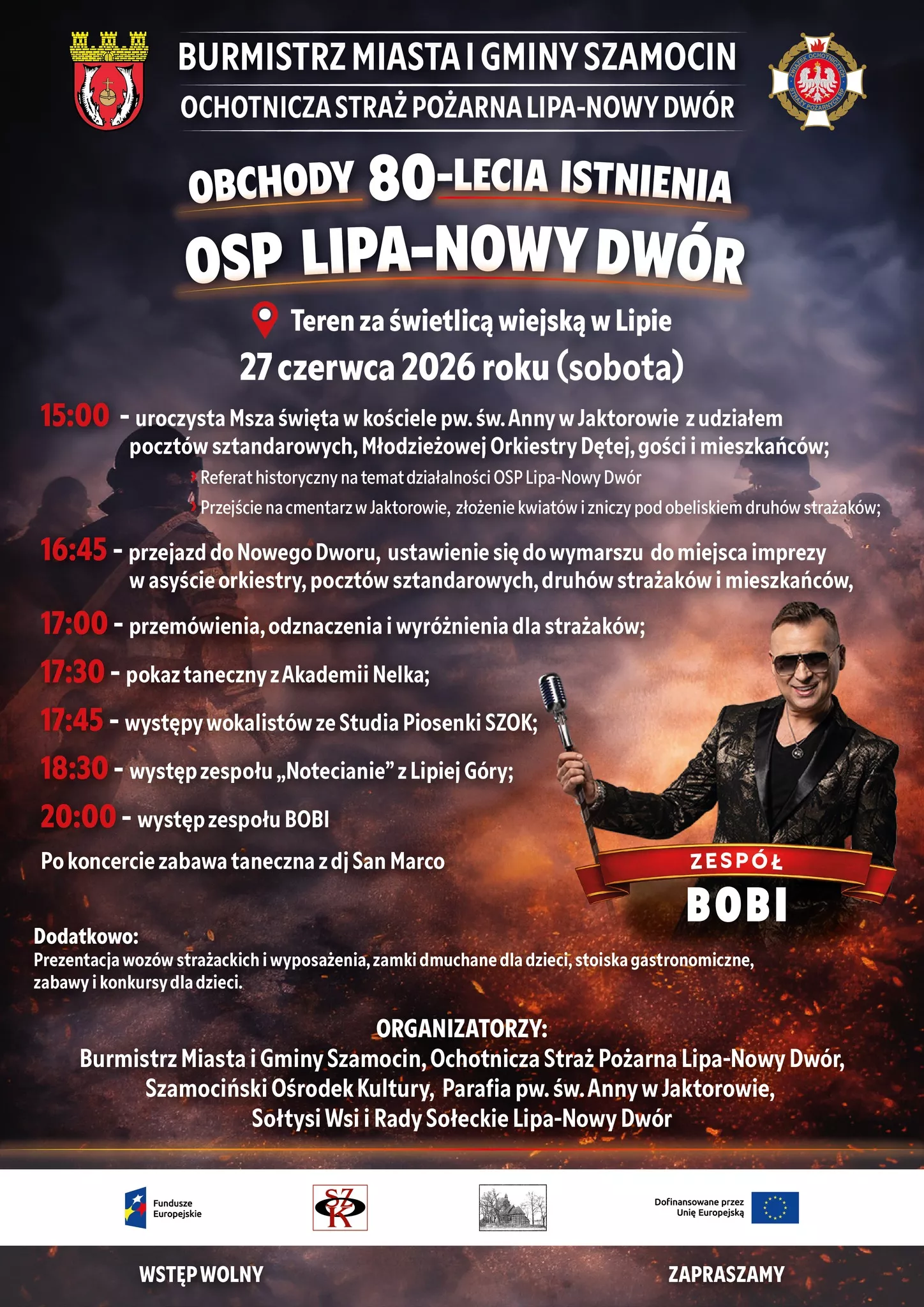 Bobi - 80-lecie OSP Lipa-Nowy Dwór - 27 czerwca 2026