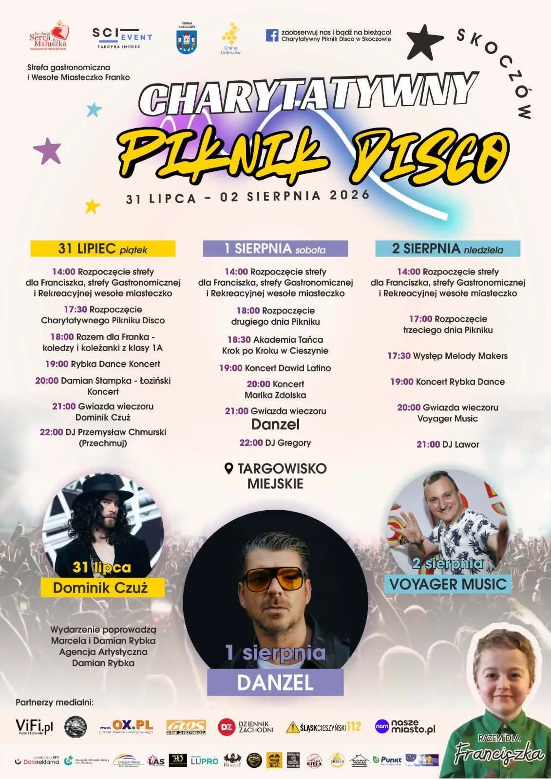 Charytatywny Piknik Disco Skoczów - 31 lipca-2 sierpnia 2026