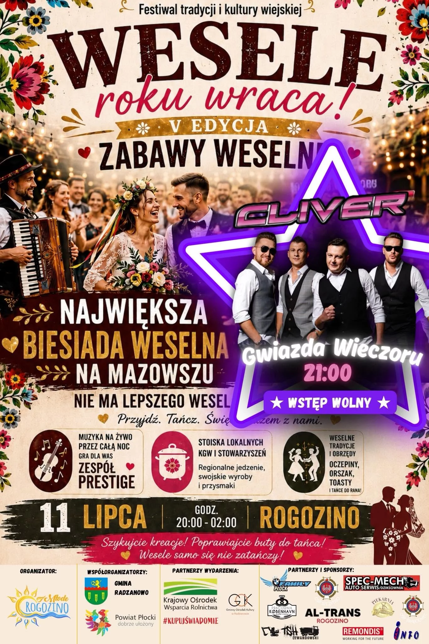 Cliver - Wesele roku wraca Rogozino - 11 lipca 2026