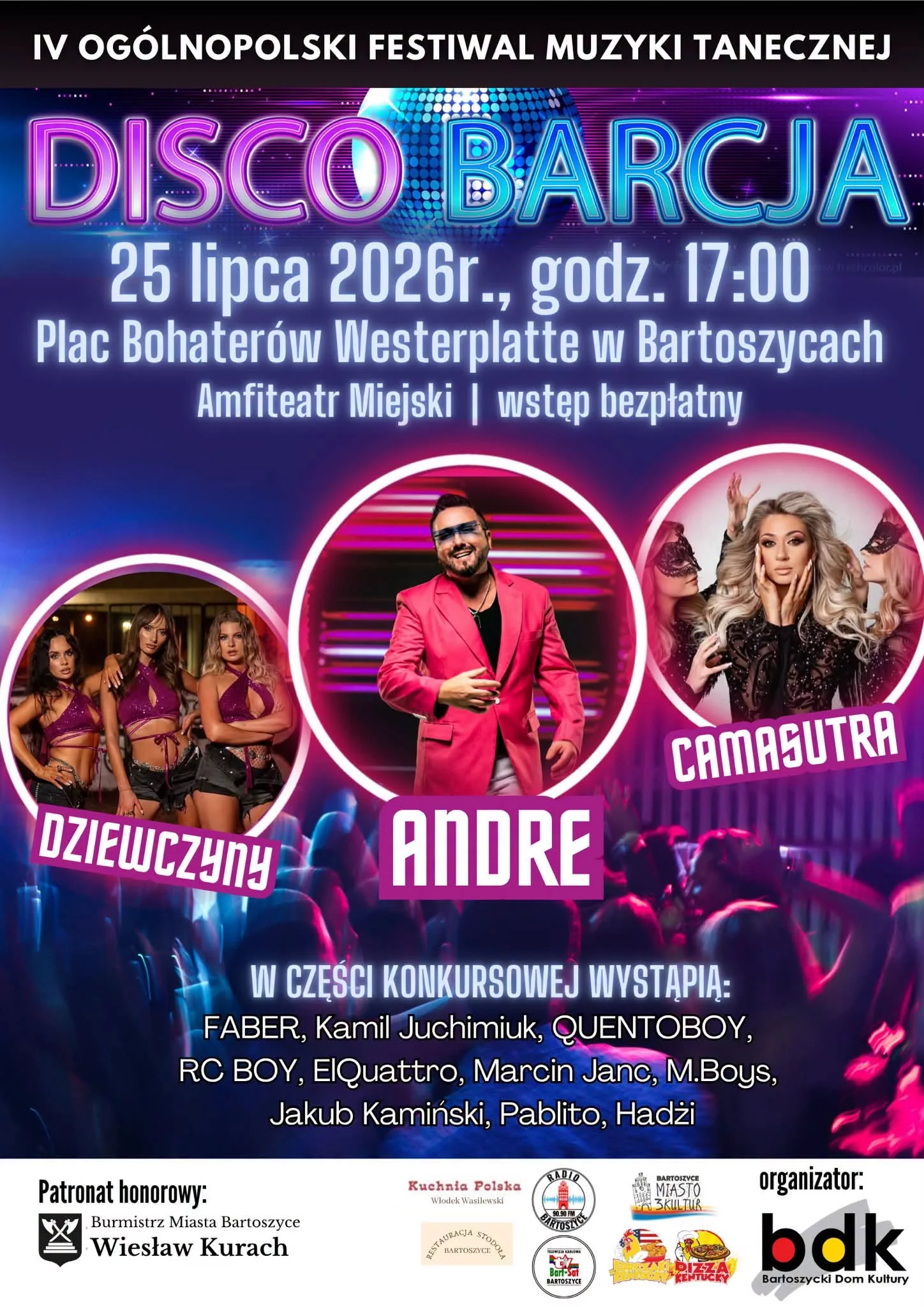 Disco Barcja Bartoszyce - 25 lipca 2026