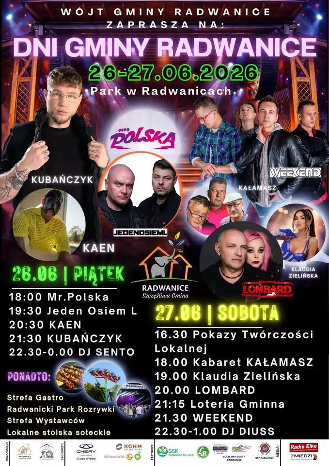 Dni Gminy Radwanice - 26-27 czerwca 2026