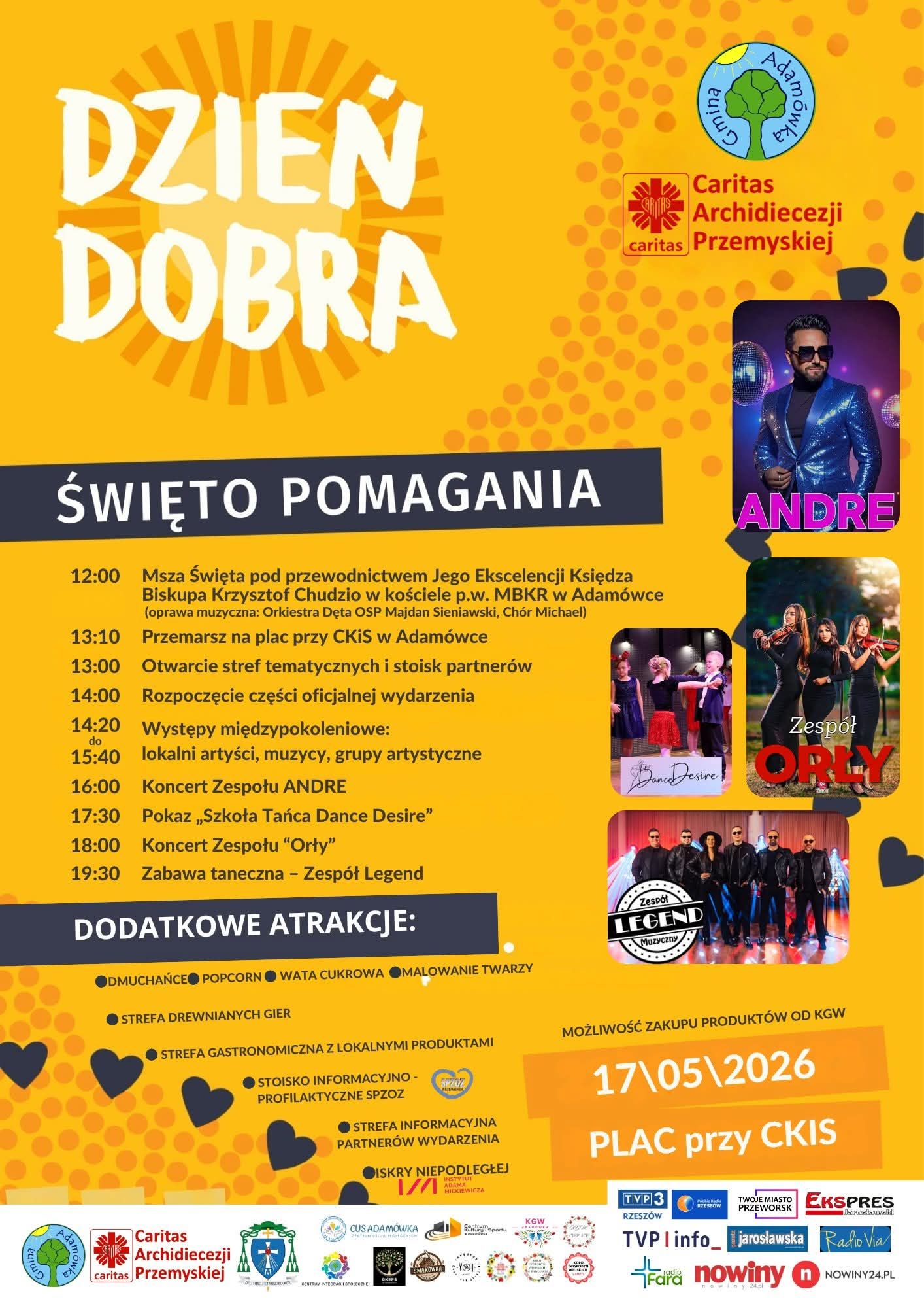 Dzień Dobra Święto Pomagania - Adamówka - 17 maja 2026