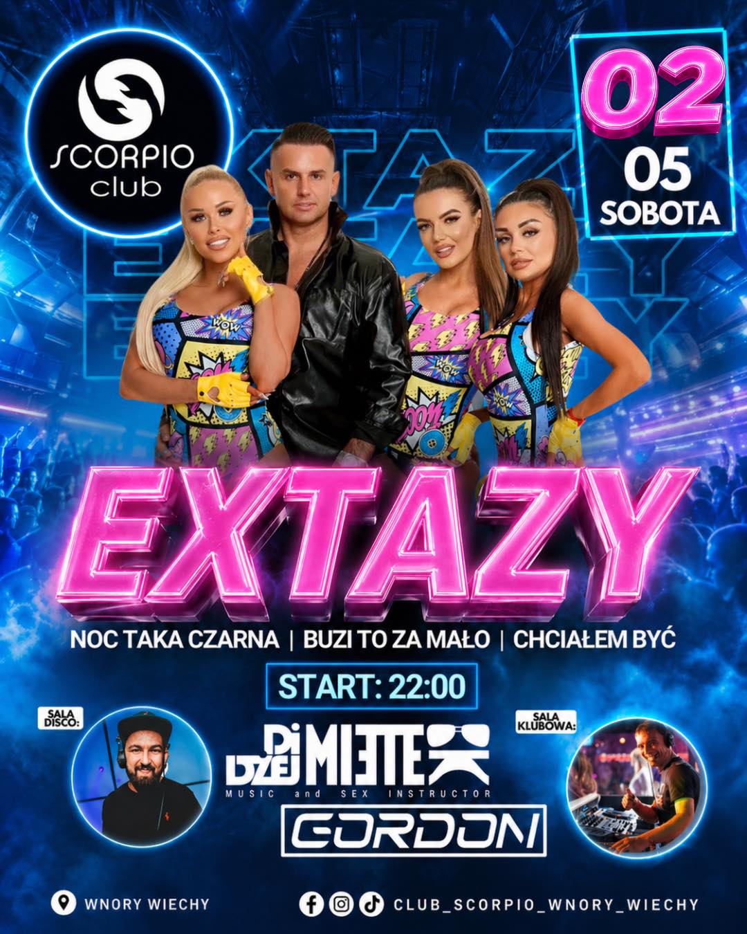 Extazy - Scorpio Club Wnory-Wiechy 2026