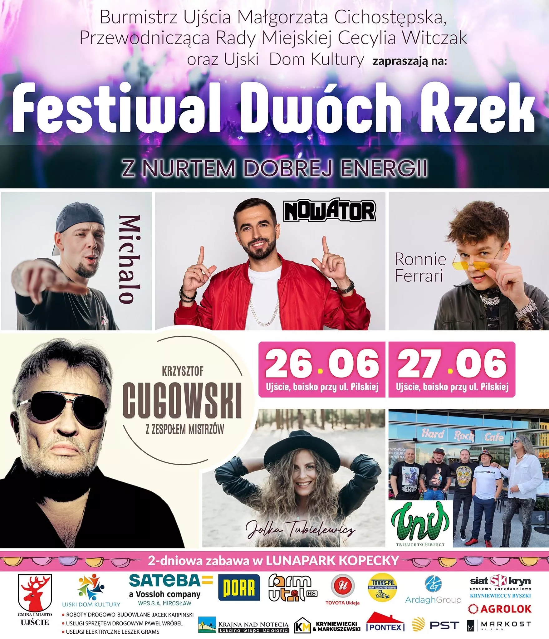 Festiwal Dwóch Rzek Ujście - 26-27 czerwca 2026