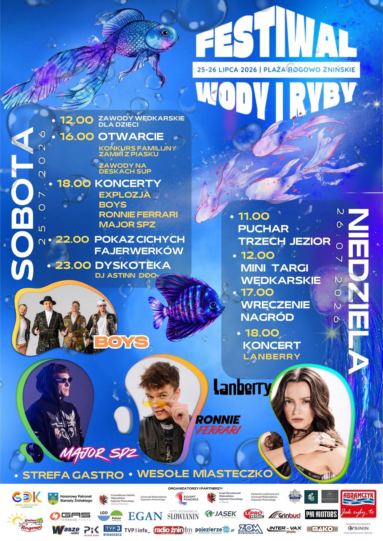 Festiwal Wody i Ryby Rogowo Żnińskie - 25-26 lipca 2026