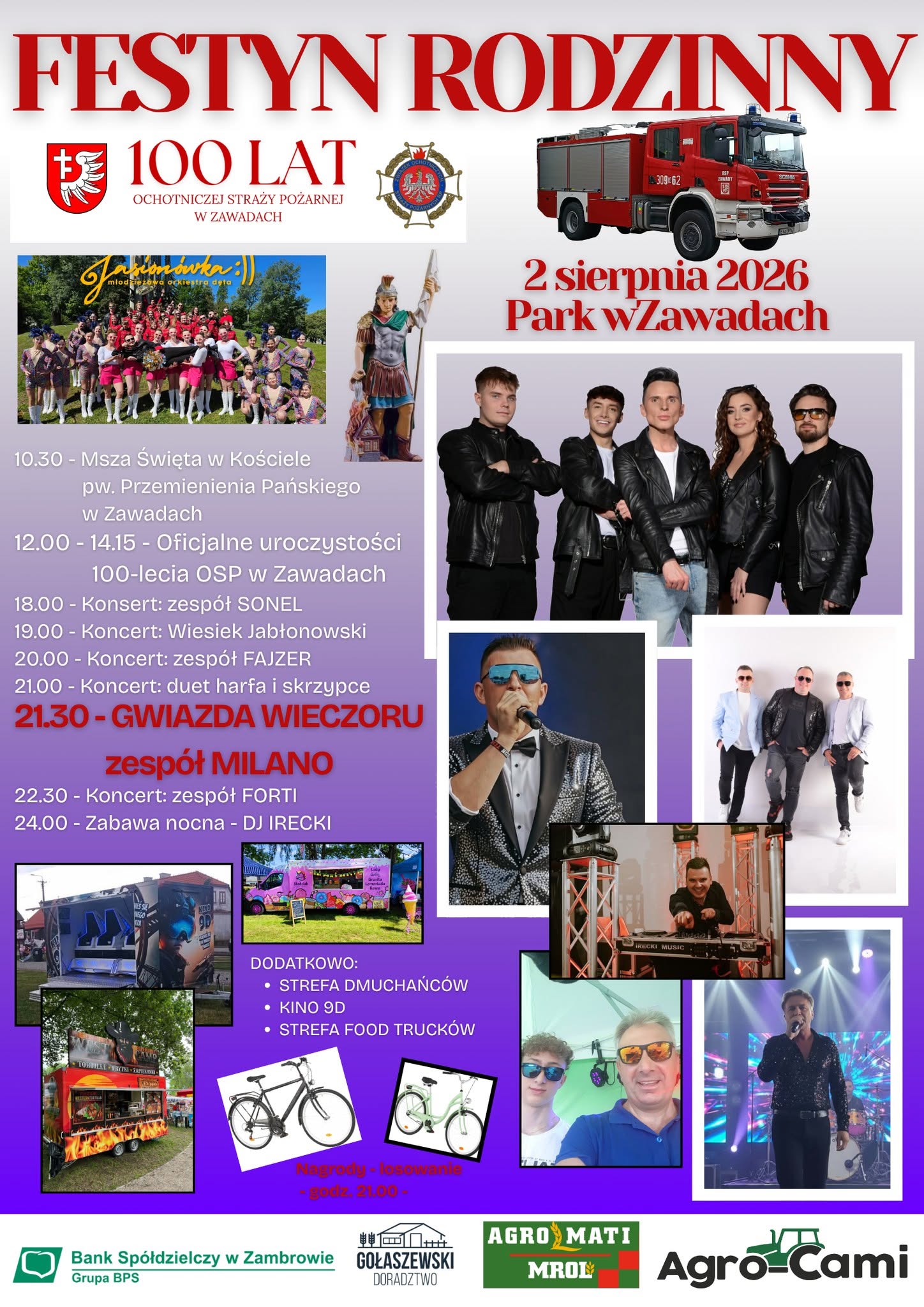 Festyn Rodzinny 100 lecie OSP Zawady 2 Sierpnia 2026 Disco Polo info Festyn Rodzinny 100 lecie OSP Zawady 2 Sierpnia 2026 Disco Polo info