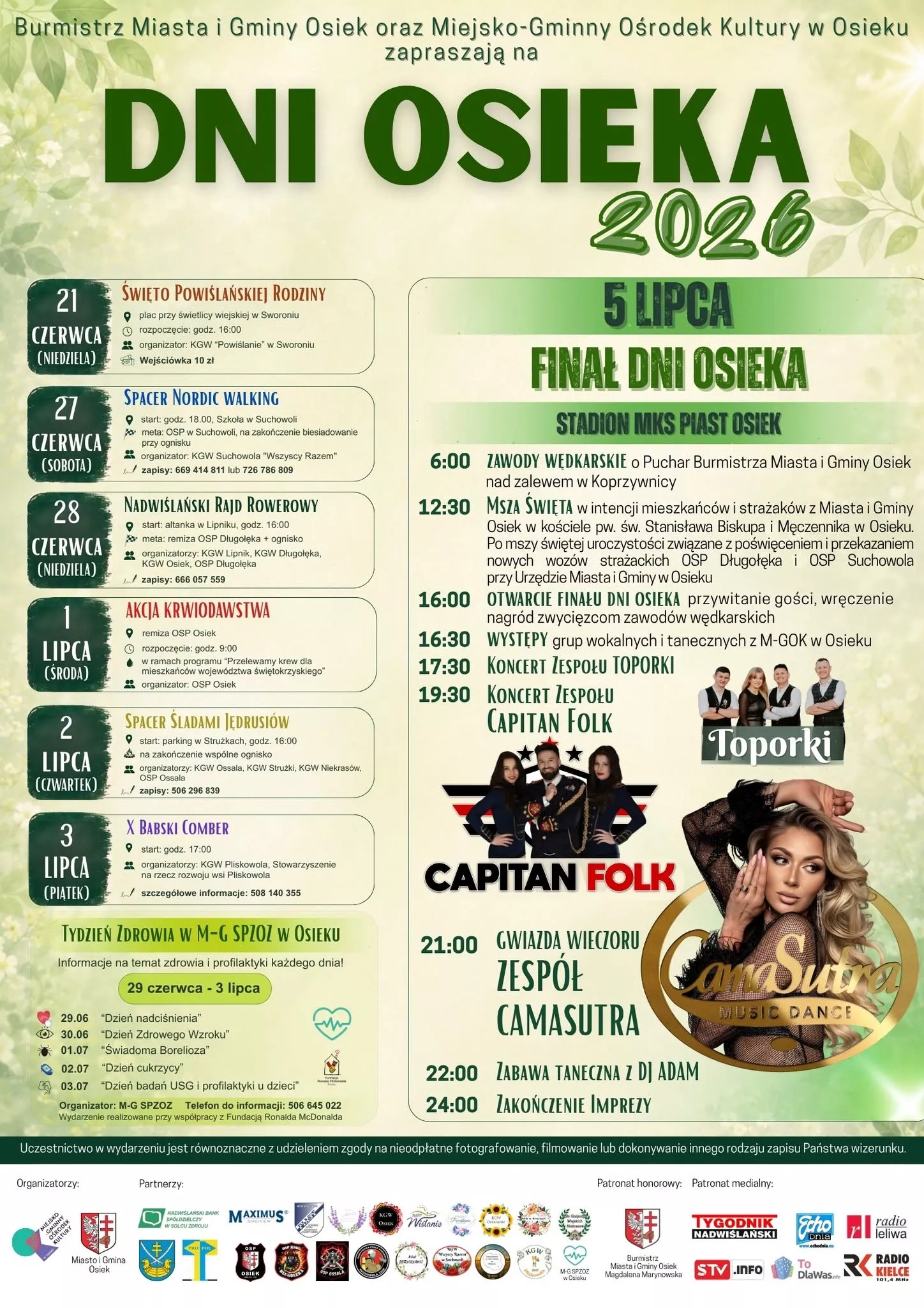 Finał Dni Osieka - 5 lipca 2026