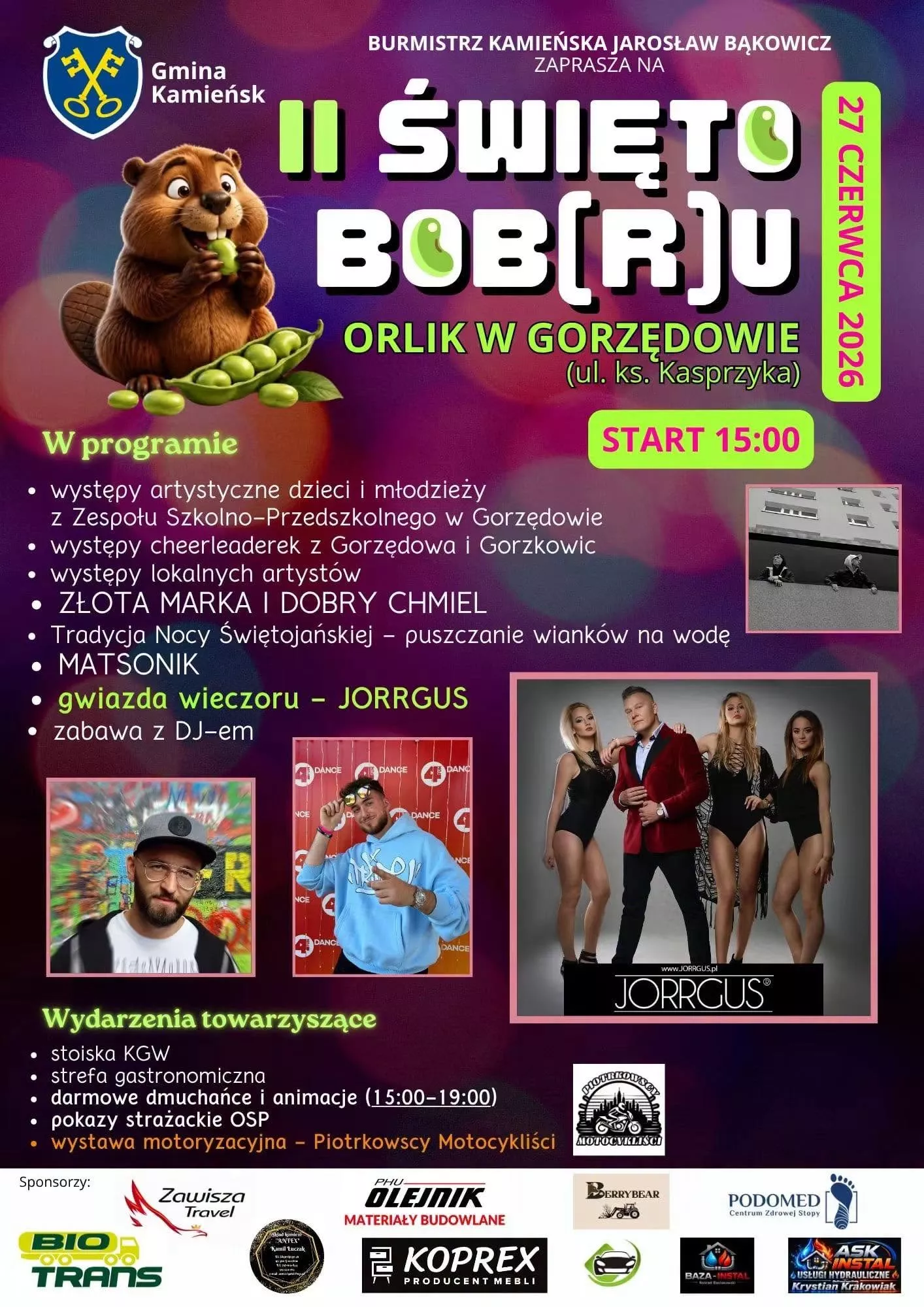 II Święto Bob(r)u Gorzędów - 27 czerwca 2026