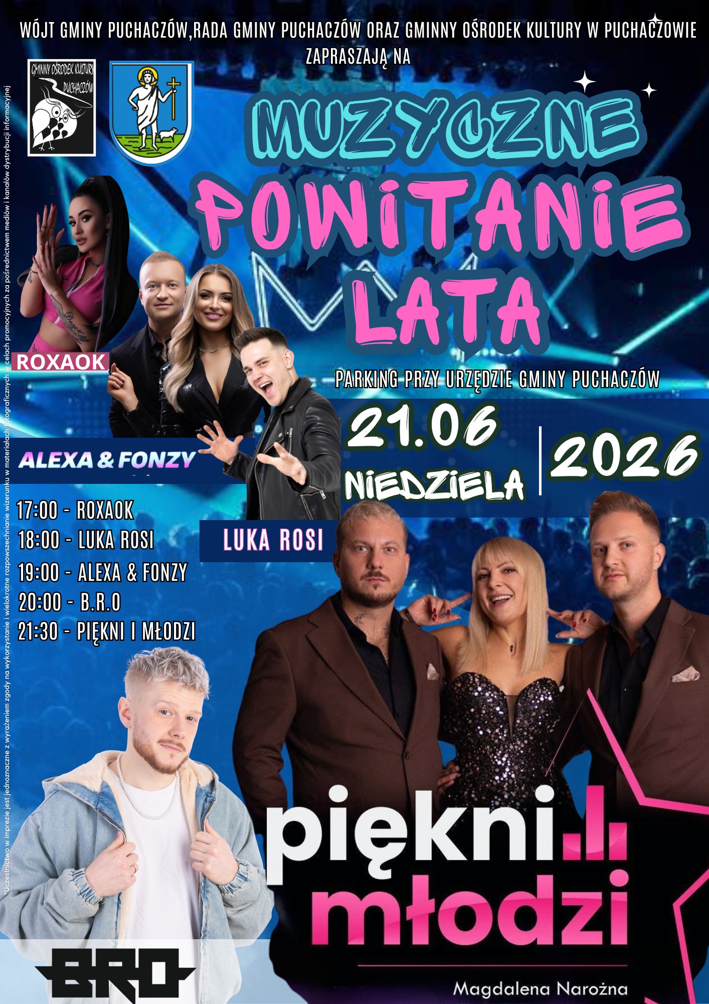 Muzyczne Powitanie Lata Puchaczów - 21 czerwca 2026