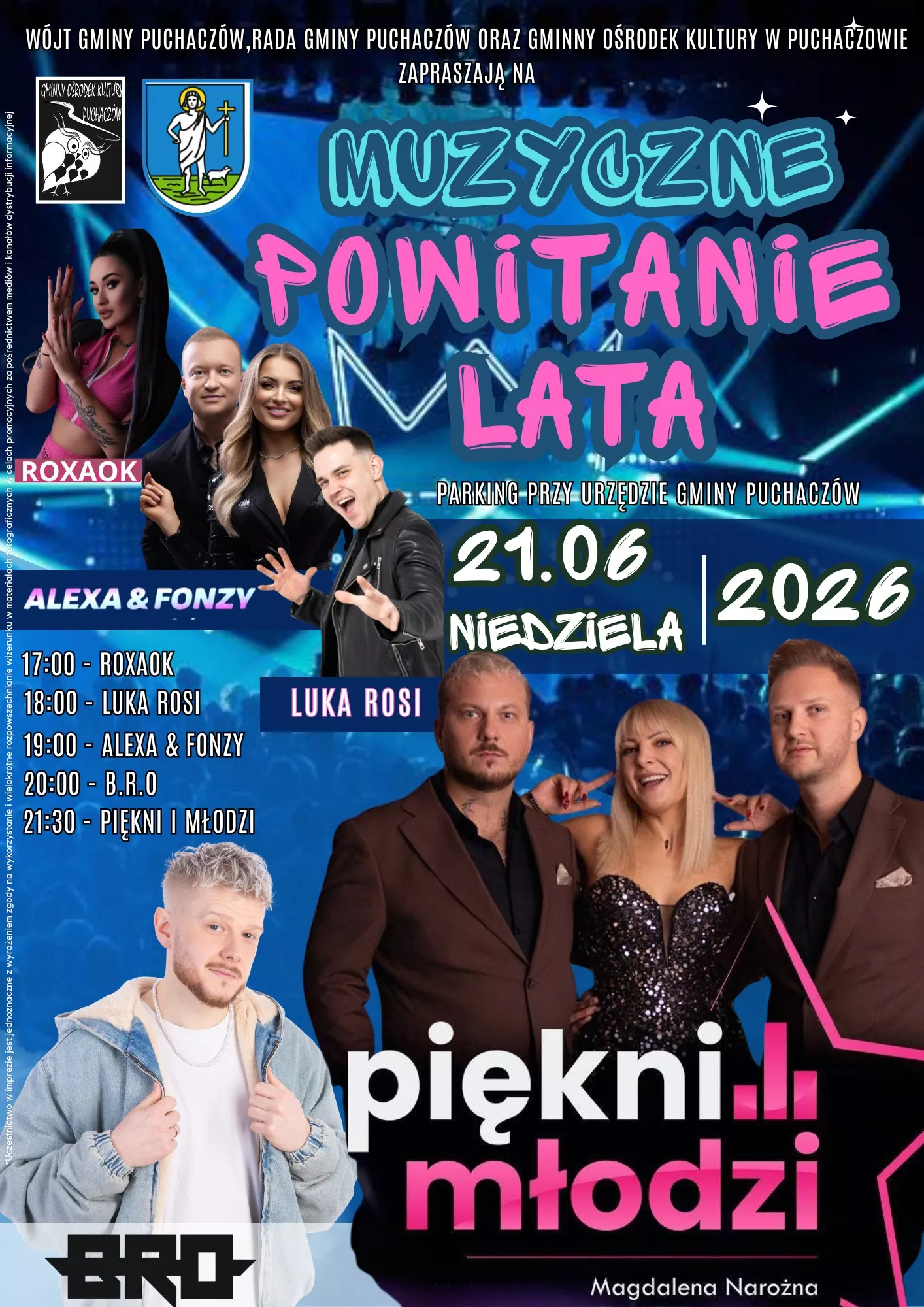 Muzyczne Powitanie Lata Puchaczów - 21 czerwca 2026
