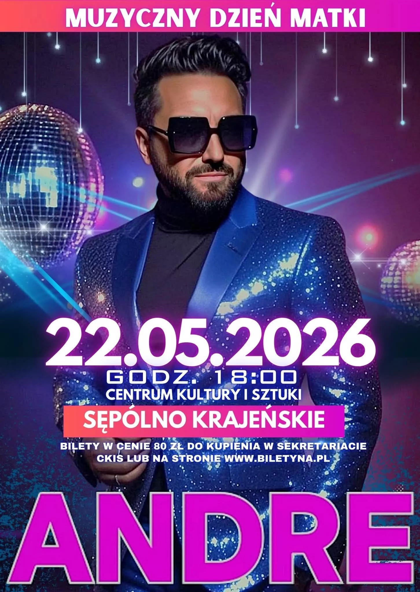 Muzyczny Dzień Matki - CKiS Sępólno Krajeńskie - 22 maja 2026