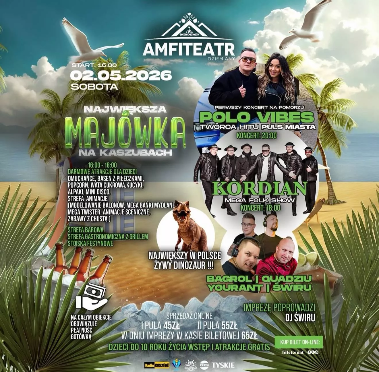 Największa Majówka na Kaszubach - Amfiteatr Dziemiany - 2 maja