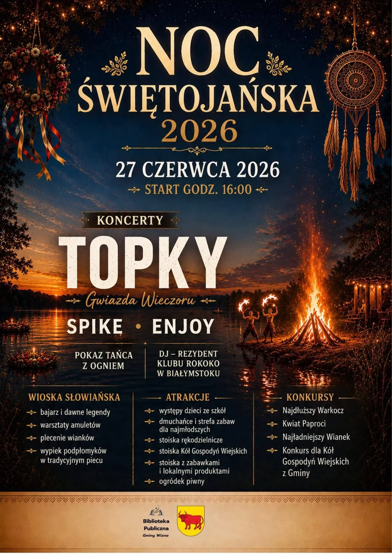 Noc Świętojańska Wizna - 27 czerwca 2026