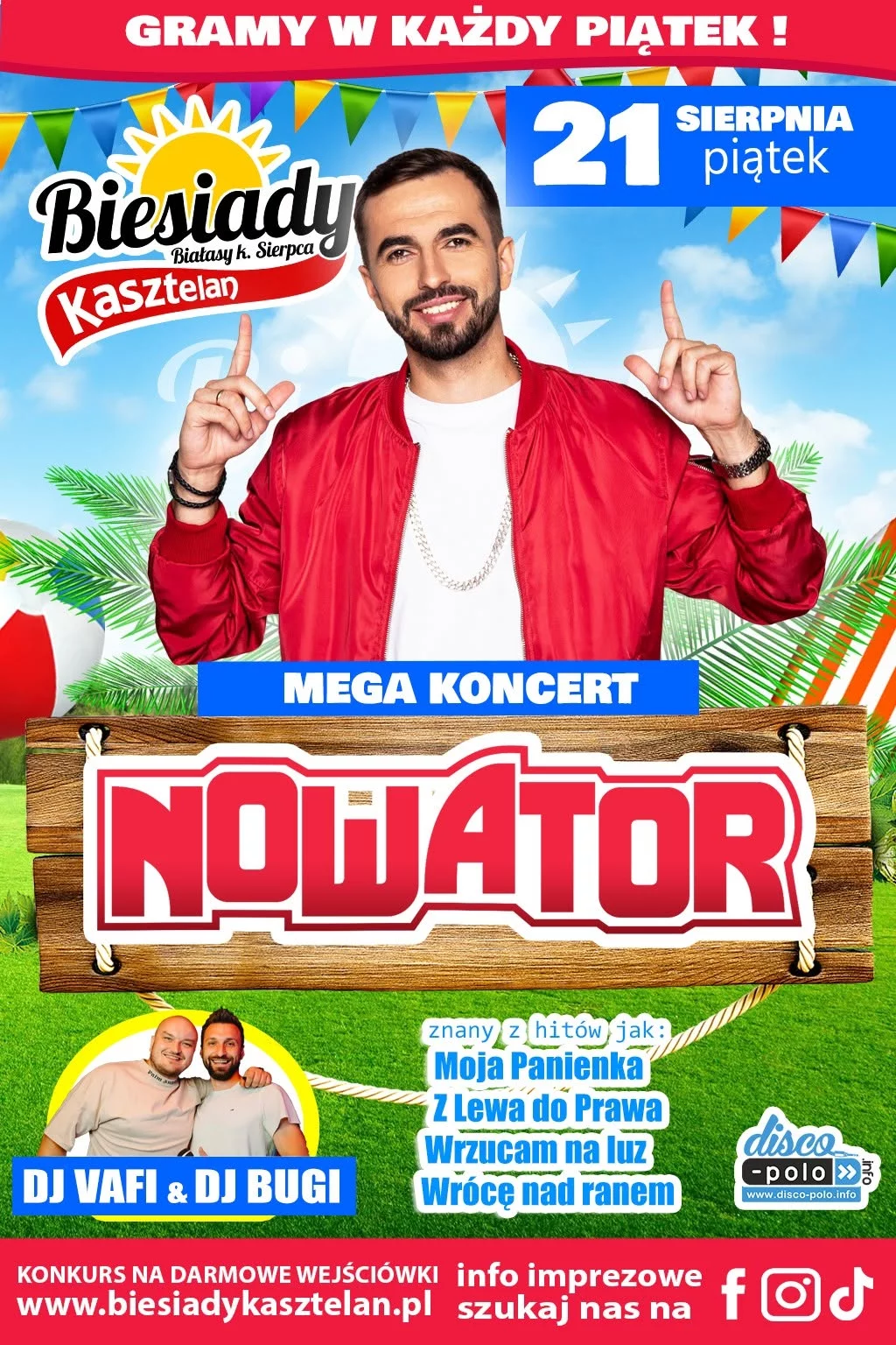 Nowator - Biesiady Kasztelan Białasy - 21 sierpnia 2026
