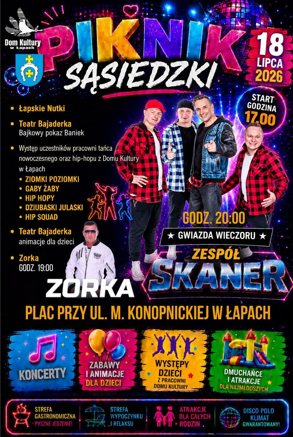 Piknik Sąsiedzki Łapy - 18 lipca 2026
