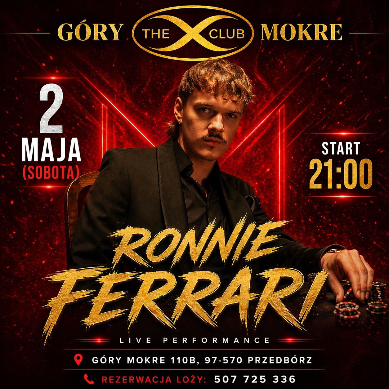 Ronnie Ferrari - Club Góry Mokre - 2 maja
