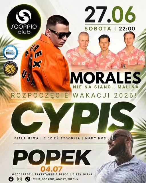 Rozpoczęcie Wakacji Scorpio Club - 27 czerwca 2026