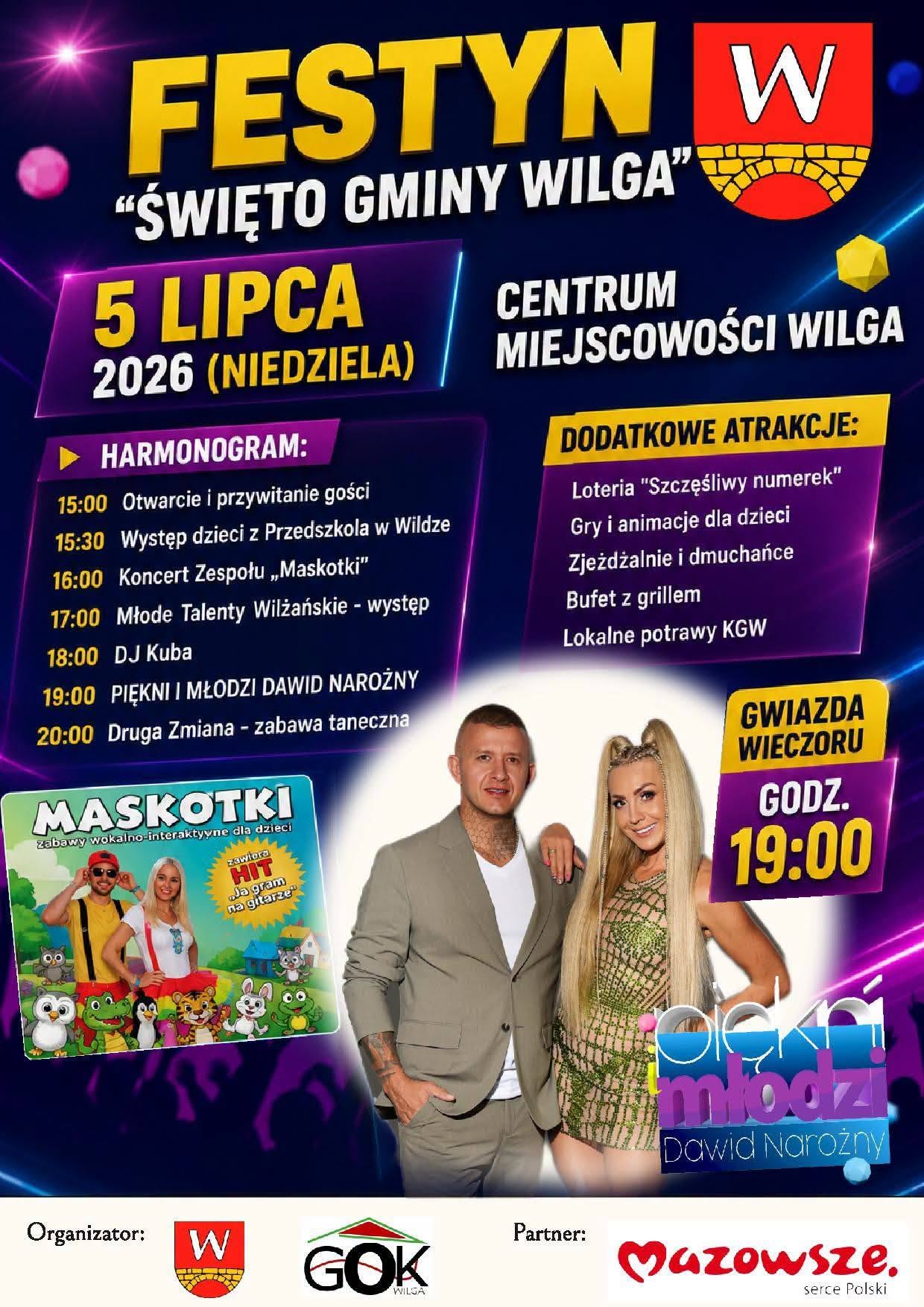 Święto Gminy Wilga - 5 lipca 2026