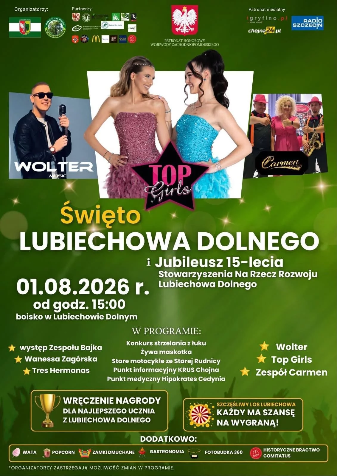 Święto Lubiechowa Dolnego - 1 sierpnia 2026