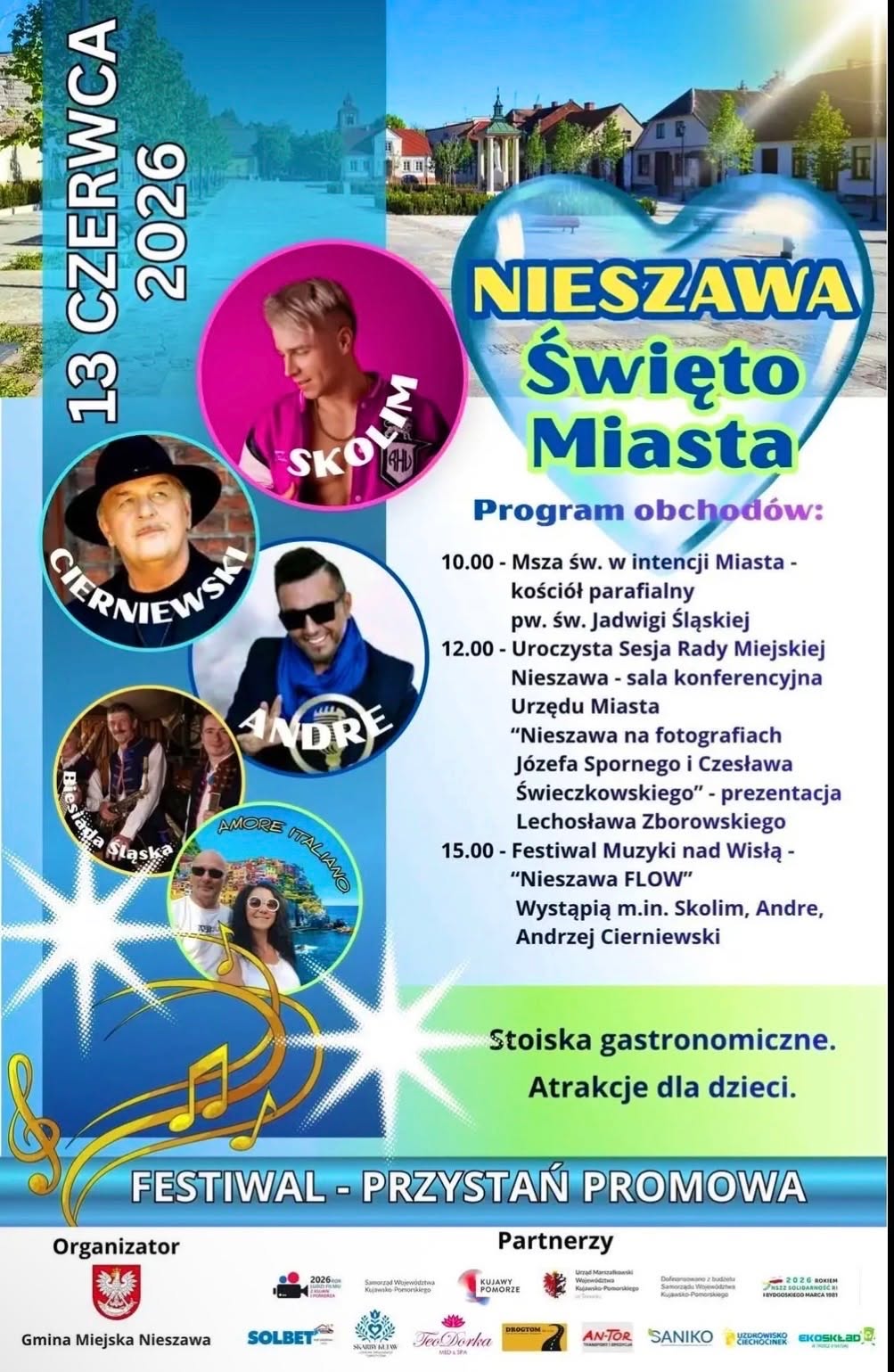 Święto Miasta Nieszawa - 13 czerwca 2026