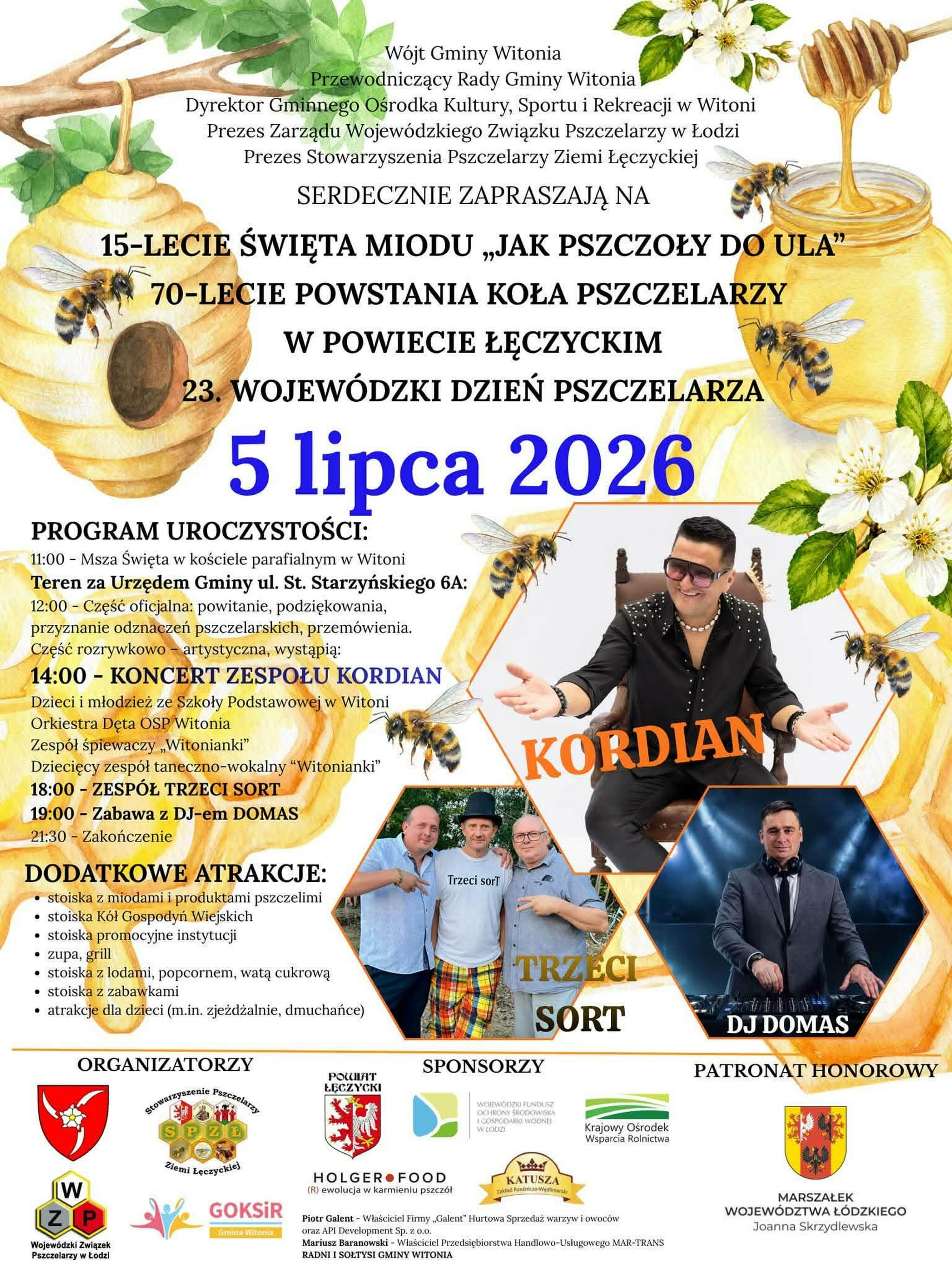 Święto Miodu Witonia - 5 lipca 2026