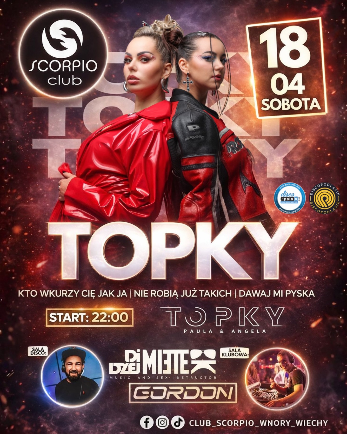 Topky - Scorpio Club - 18 kwietnia