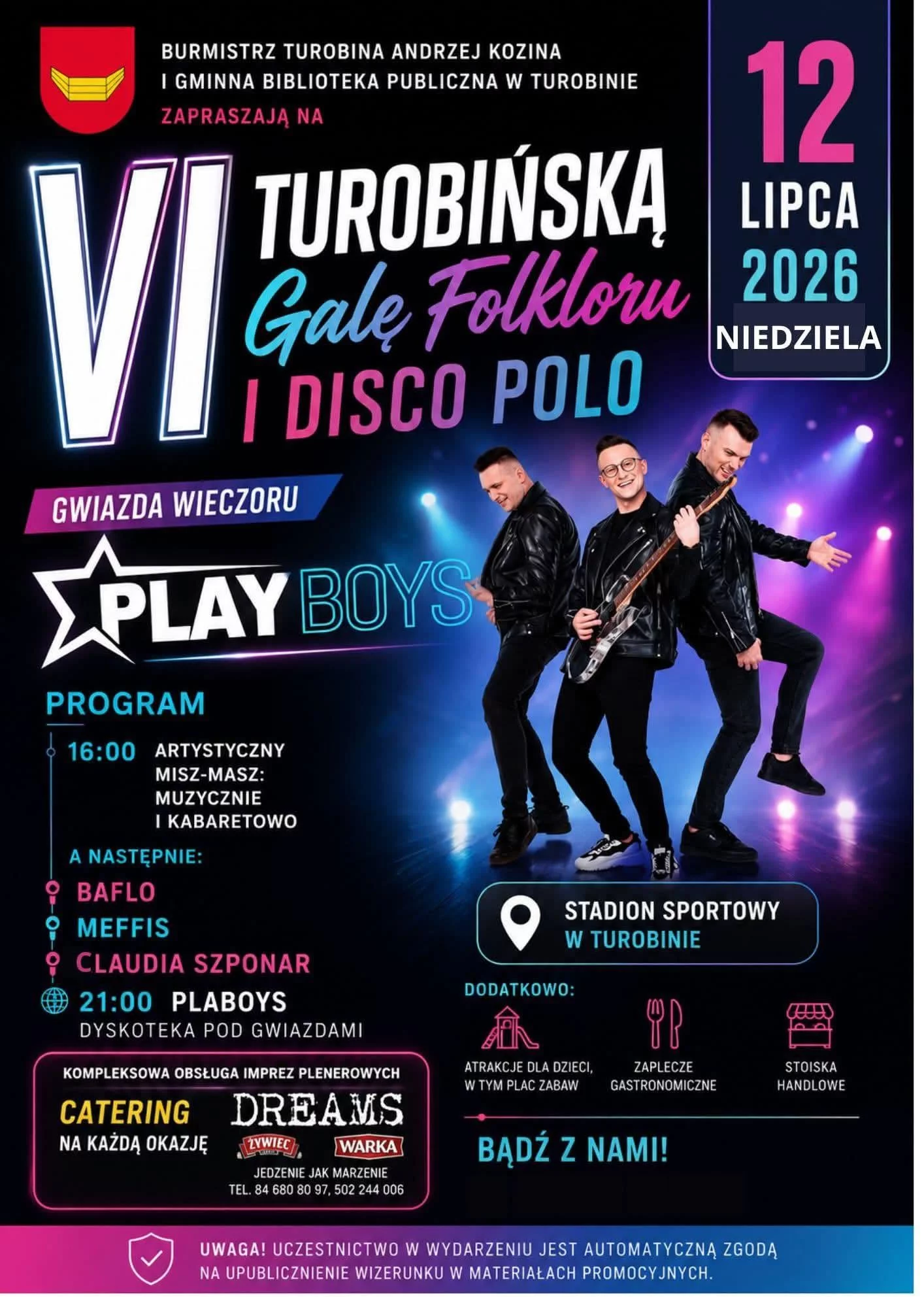 VI Turobińska Gala Folkloru i Disco Polo - 12 lipca 2026