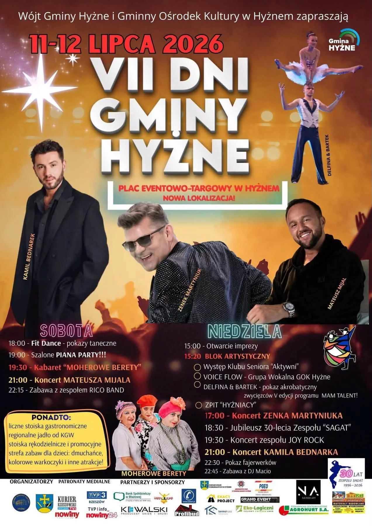 VII Dni Gminy Hyżne - 11-12 lipca 2026
