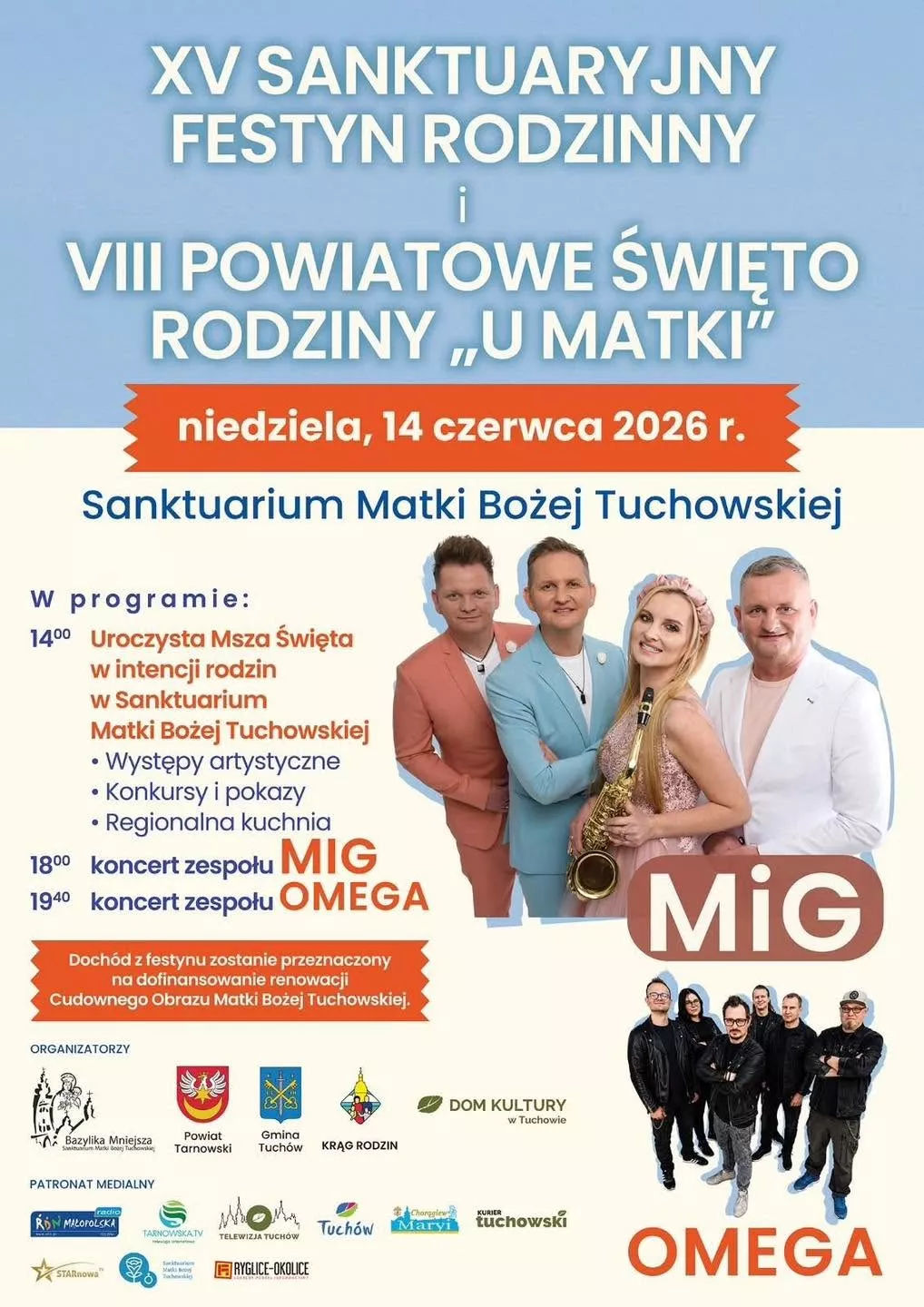 XV Sanktuaryjny Festyn Rodzinny Tuchów - 14 czerwca 2026