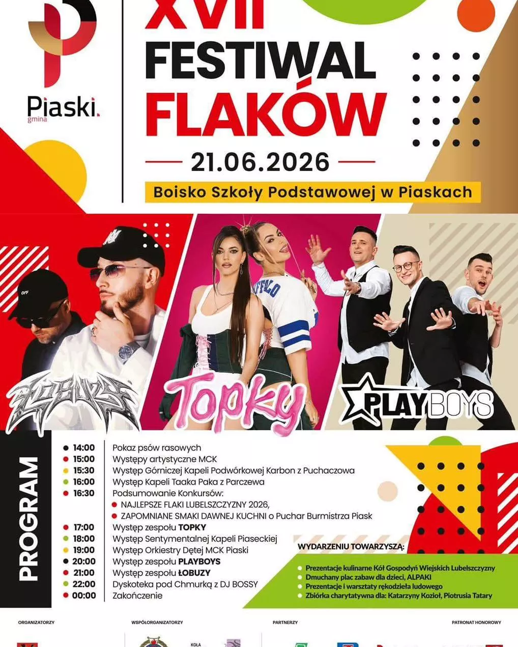 XVII Festiwal Flaków Piaski - 21 czerwca 2026