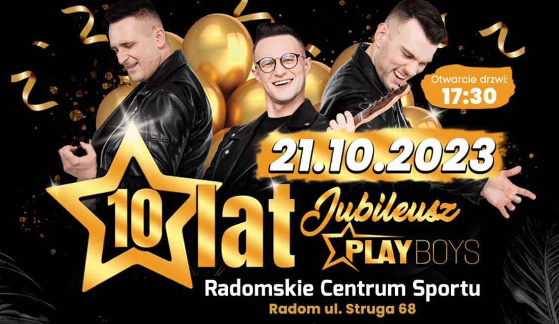 10-lecie zespołu Playboys: Wielkie święto muzyki disco polo w Radomiu! Znamy godziny występów!
