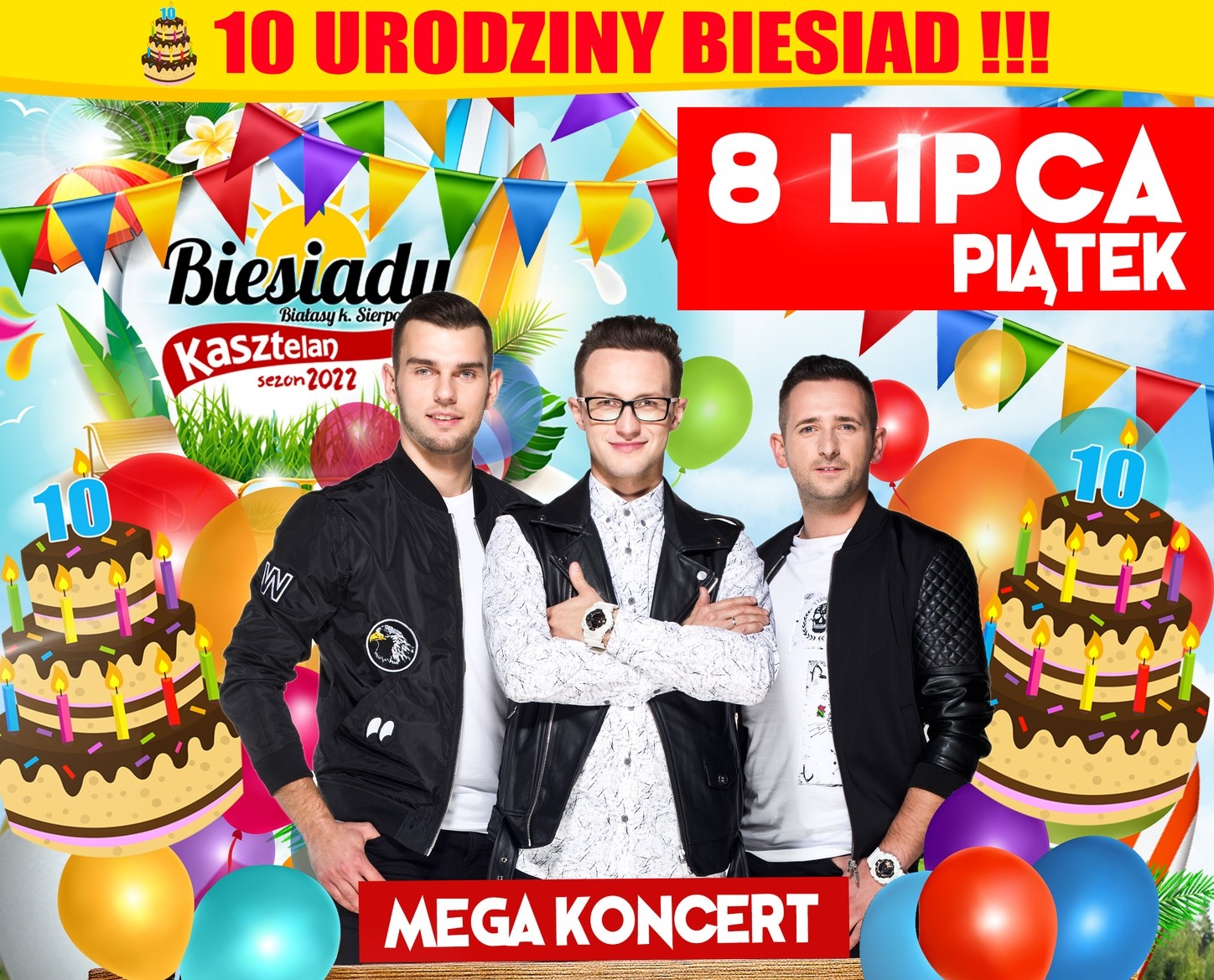 10-urodziny Biesiad Kasztelan! Koncert gwiazd disco polo - zespołu Plabyoys już 8 lipca! Bilety!