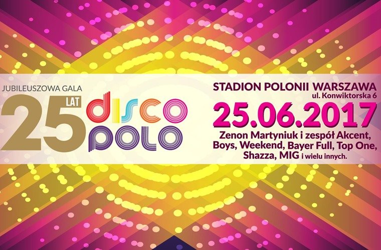 Jubileuszowa Gala 25 lat Disco Polo już 25 czerwca | Znamy listę wykonawców