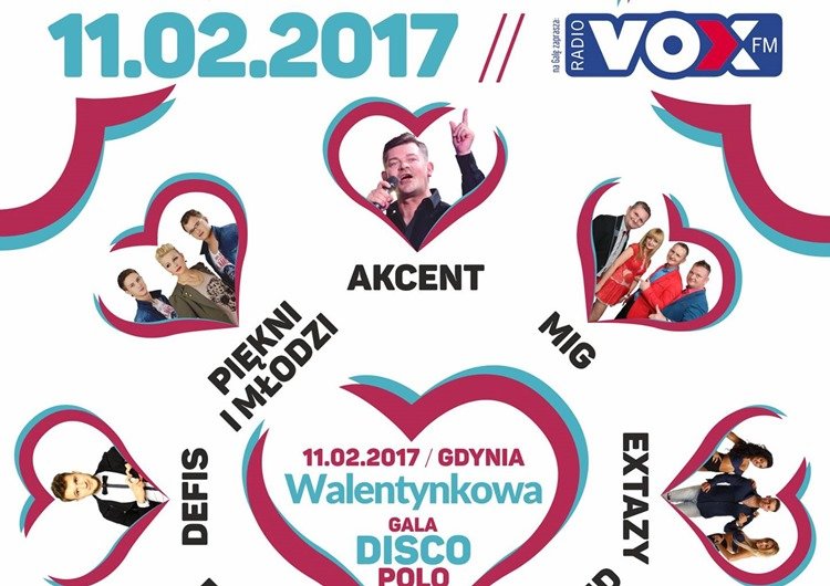 Już 11 lutego Walentynkowa Gala Disco Polo 2017 w Gdynii