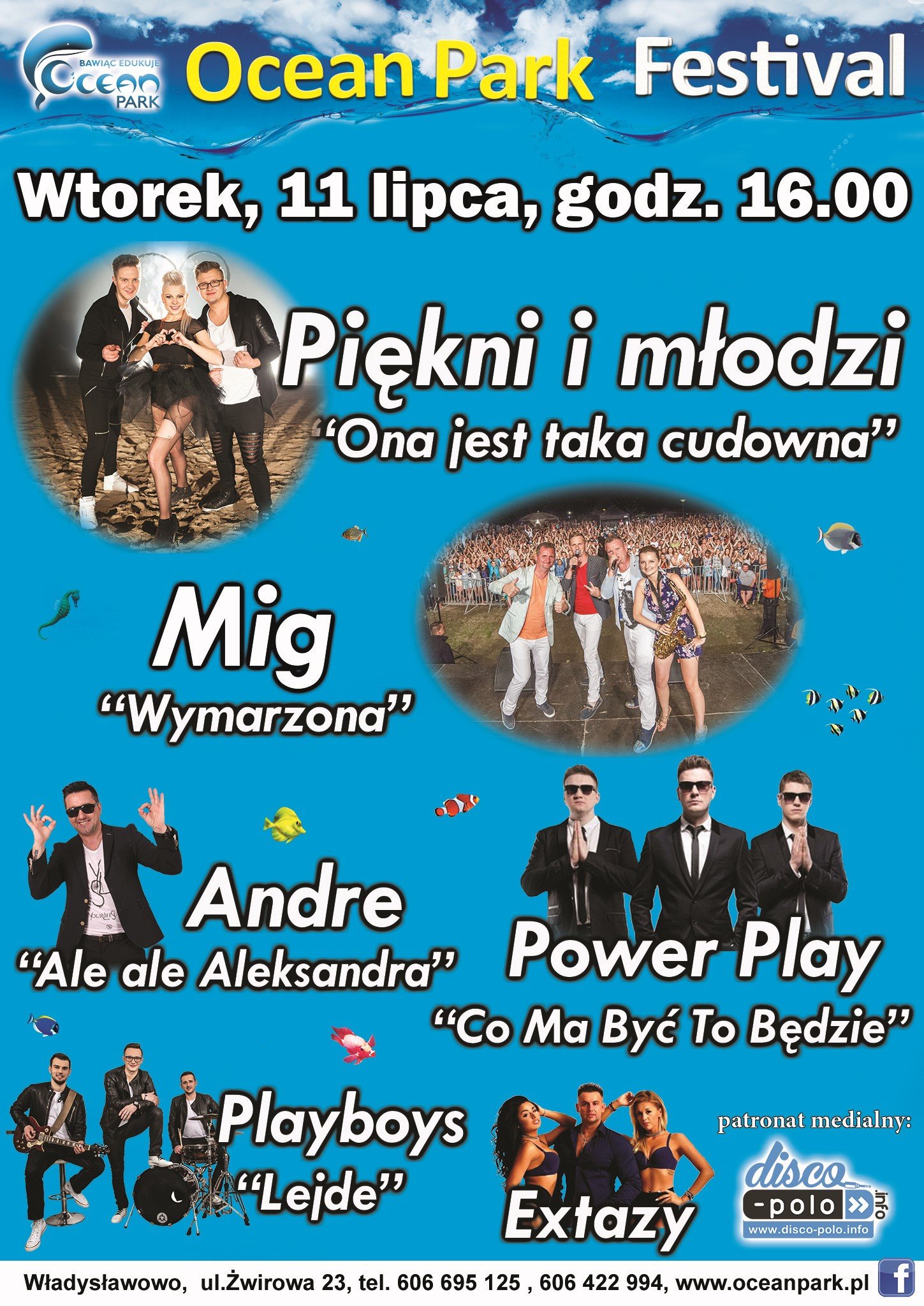 Huczne wakacje w Ocean Parku we Władysławowie! Gwiazdy disco polo na scenie!