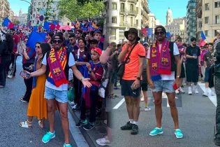 Andre w samym sercu fety FC Barcelony! Tak wokalista disco polo świętował 29. mistrzostwo Hiszpanii