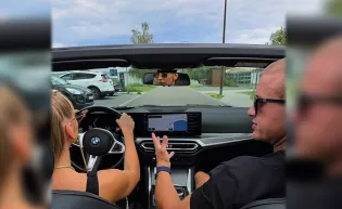 Joanna Narożna prawie utopiła cabrio! Dawid Narożny pokazał, co jego żona zrobiła za kierownicą