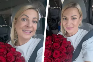 Magda Narożna pokazała, co dostała od fanów. Bukiet róż zasłonił pół auta!