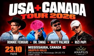 Ronnie Ferrari, Dr. Swag, Matt Palmer i Rizi Papi lecą za ocean. Pięć koncertów w USA i Kanadzie w październiku 2026