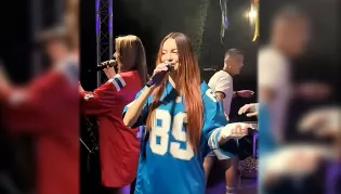 Topky gwiazdą dożynek w Wojcieszkowie 2026. Duet disco polo zagrał w parku, a publiczność ruszyła do tańca
