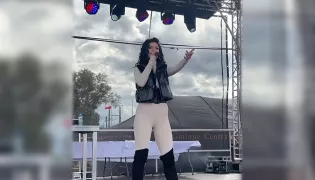 Zwyciężczyni „Disco Star" na scenie w Małych Bałówkach. Daria Negra zagrała na dożynkach w gminie Kurzętnik