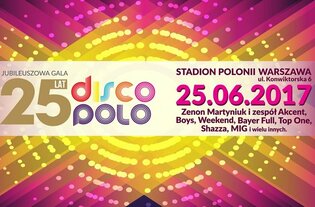 Jubileuszowa Gala 25 lat Disco Polo już 25 czerwca | Znamy listę wykonawców